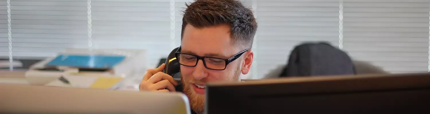 Man Answering Phone Image